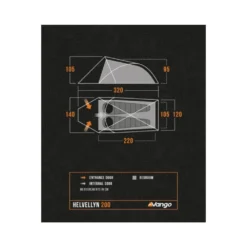 Vango Helvellyn 200 Tent (2025) -Outdoor Camping Discount helvellyn 200 floorplan low res small