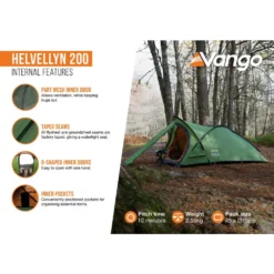 Vango Helvellyn 200 Tent (2025) -Outdoor Camping Discount helvellyn 200 infographic2 lowres
