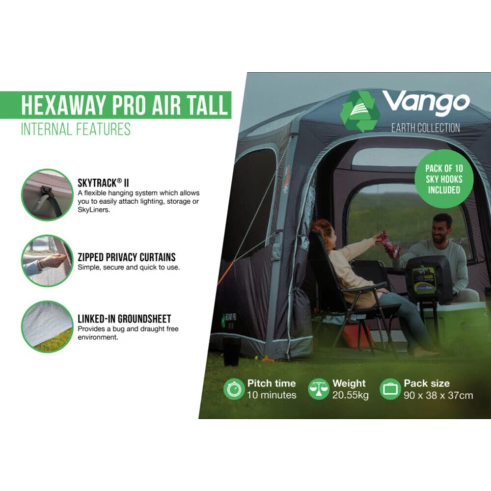 Vango Airbeam Vango Hexaway Pro Air Tall Awning 11 Vango Airbeam Vango Hexaway Pro Air Tall Awning - Image 11