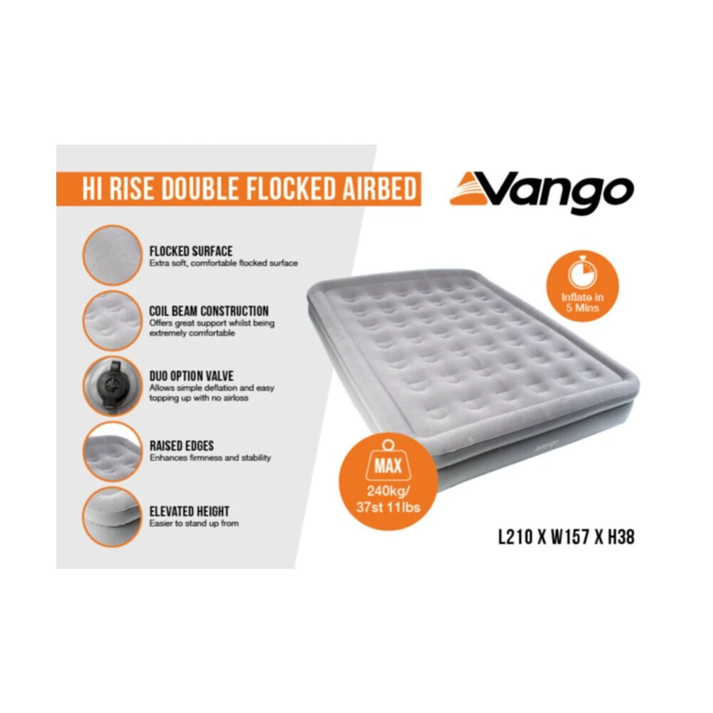 Vango Hi Rise Double Airbed 1 Vango Hi Rise Double Airbed