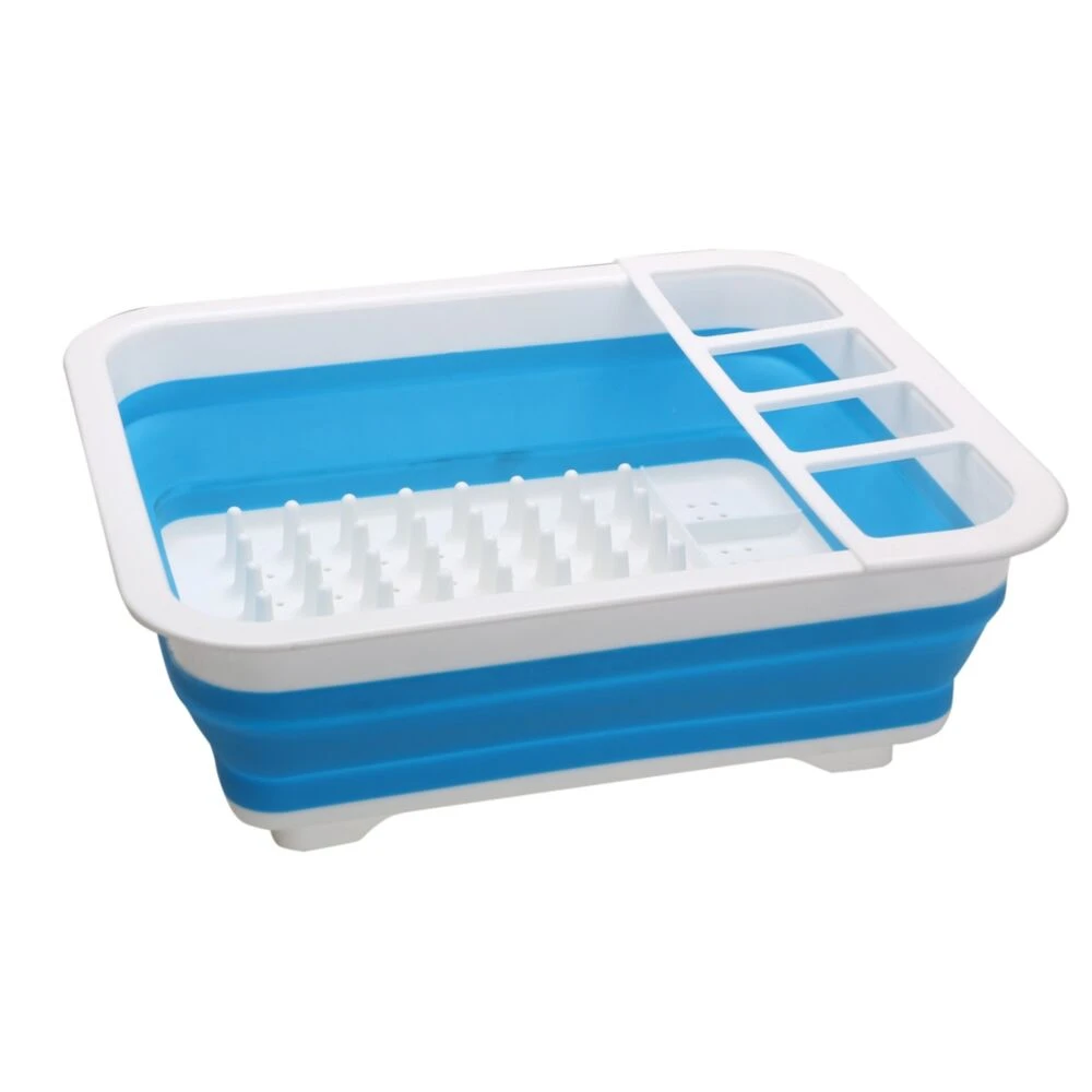 Quest Collapsible-Wares Dish Rack Drainer With Cutlery Holder 1 Quest Collapsible-Wares Dish Rack Drainer With Cutlery Holder
