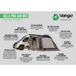 Vango Airbeam Vango Kela Pro Air Awning Mid -Outdoor Camping Discount kela pro air mid 1