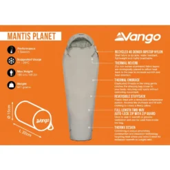 Vango Mantis Planet Sleeping Bag 23 Vango Mantis Planet Sleeping Bag -Outdoor Camping Discount mantis planet infographic lowres