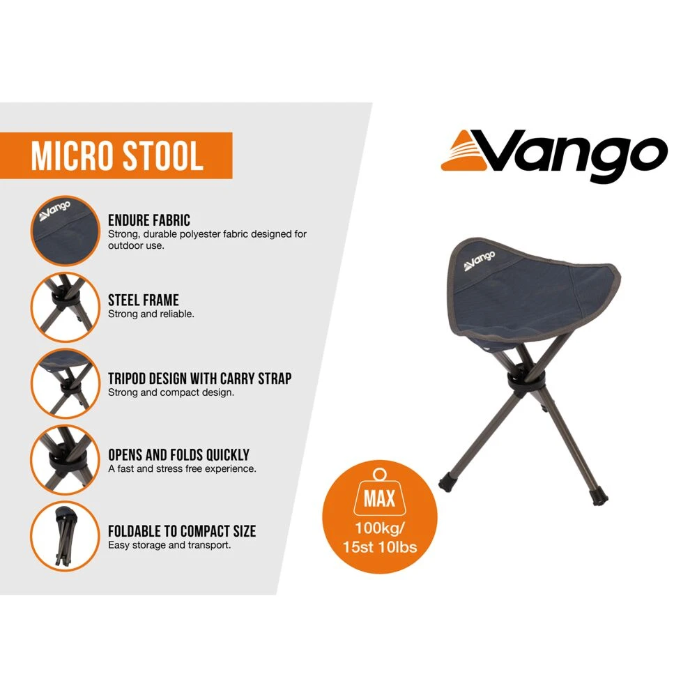 Vango Micro Stool (India Ink) 2 Vango Micro Stool (India Ink) - Image 2