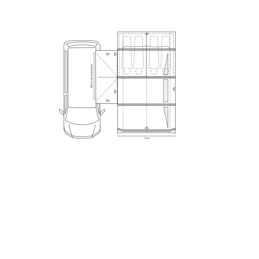 Outdoor Revolution Movelite T4E PC Lowline Awning(180-220cm) (2023) 7 Outdoor Revolution Movelite T4E PC Lowline Awning(180-220cm) (2023) - Image 7
