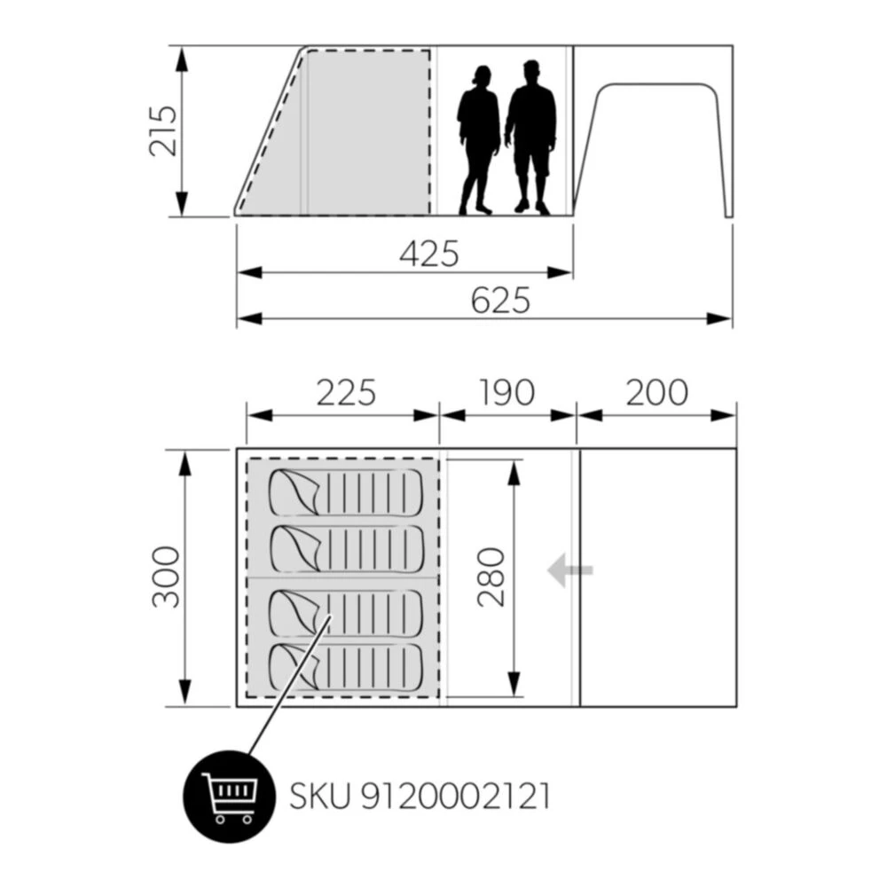 Dometic Santorini FTK 4x8 TC Tent 6 Dometic Santorini FTK 4x8 TC Tent - Image 6