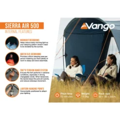 Vango Airbeam Vango Sierra Air 500 Tent (2025) 35 Vango Airbeam Vango Sierra Air 500 Tent (2025) -Outdoor Camping Discount sierra air 500 infographic2 lowres