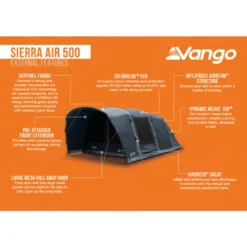 Vango Airbeam Vango Sierra Air 500 Tent (2025) 34 Vango Airbeam Vango Sierra Air 500 Tent (2025) -Outdoor Camping Discount sierra air 500 infographic lowres
