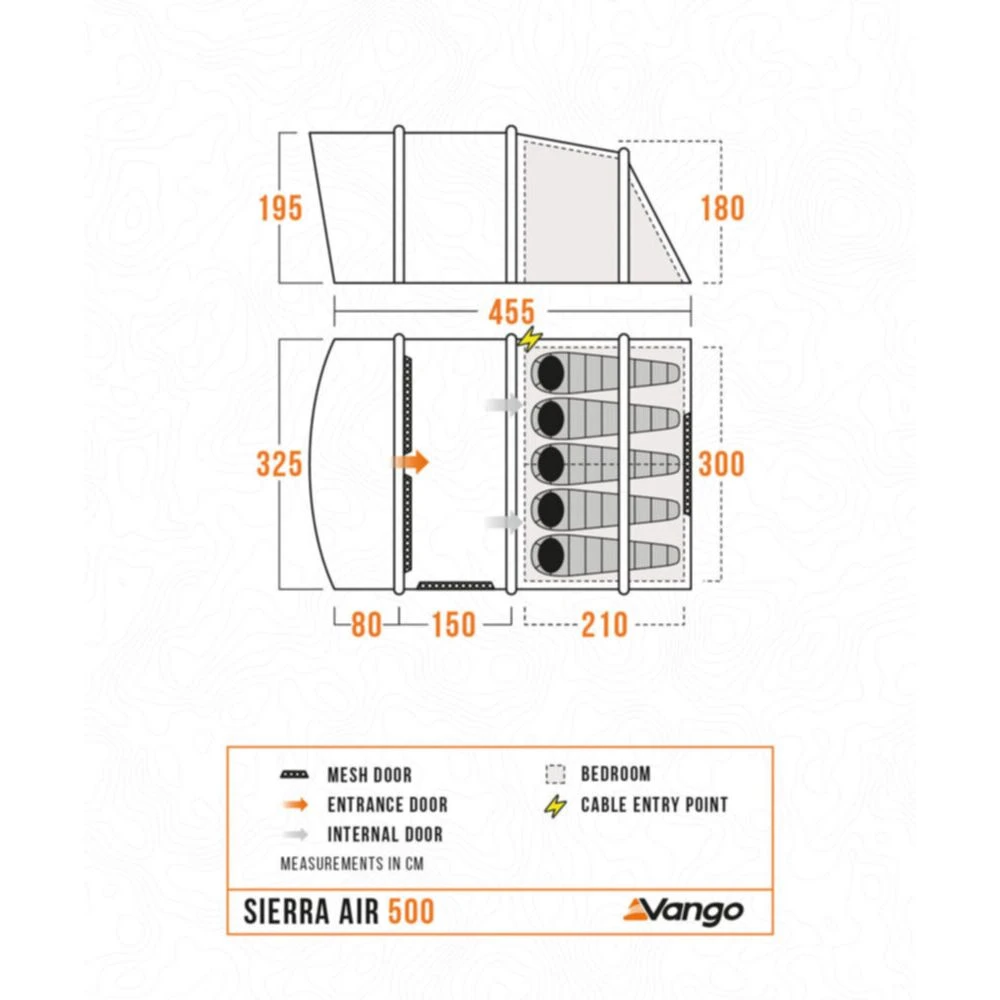 Vango Airbeam Vango Sierra Air 500 Tent (2025) 4 Vango Airbeam Vango Sierra Air 500 Tent (2025) - Image 4
