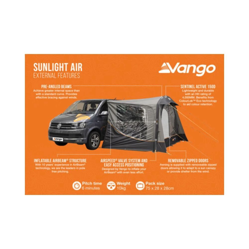Vango Airbeam Vango Sunlight Air Low Awning (2025) 10 Vango Airbeam Vango Sunlight Air Low Awning (2025) - Image 10