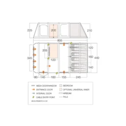 Vango Airbeam Vango Anantara IV TC 650xl Air Tent -Outdoor Camping Discount vango 2021 airbeam si pro floorplan anantara iii air tc 650xl 1