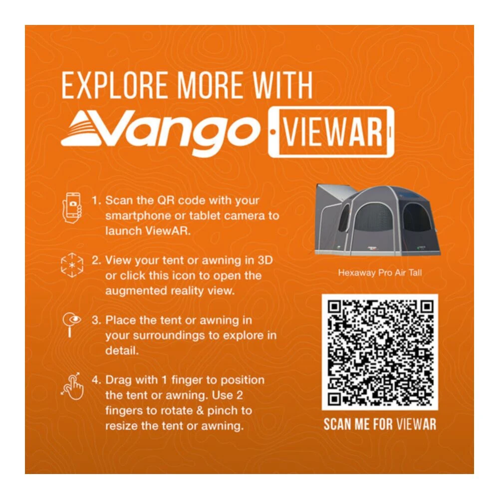 Vango Airbeam Vango Hexaway Pro Air Tall Awning 3 Vango Airbeam Vango Hexaway Pro Air Tall Awning - Image 3